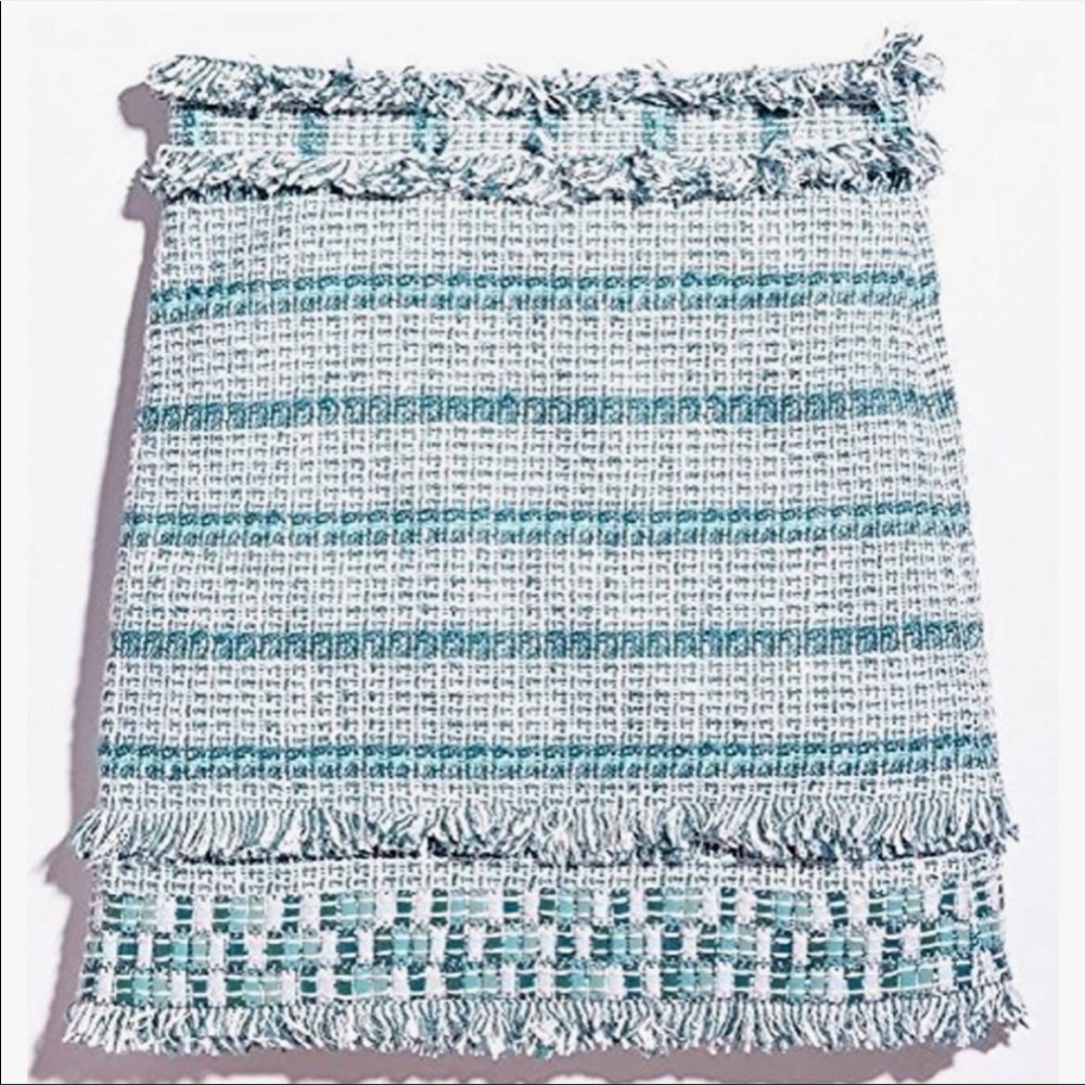 Tory Burch Turquoise Tweed Skirt